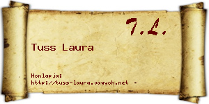 Tuss Laura névjegykártya